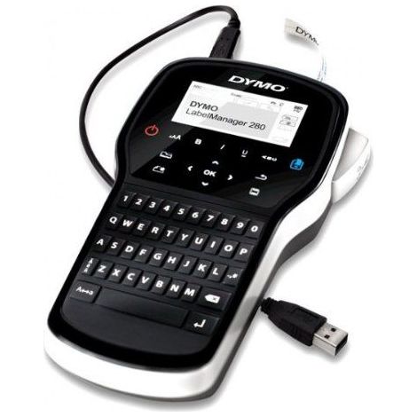 Dymo Label Manager 280, trasferimento termico, 180 x 180 DPI, 15 mm/sec, nero/argento, LCD, tastiera QWERTY, S0968950 (1/5)