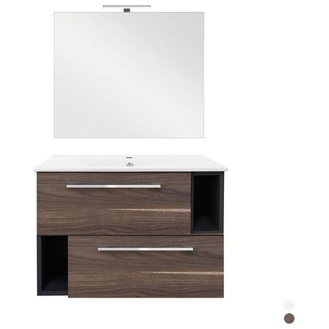 Base sospesa mobile bagno 80 cm MODC Bianco Venato (1/2)