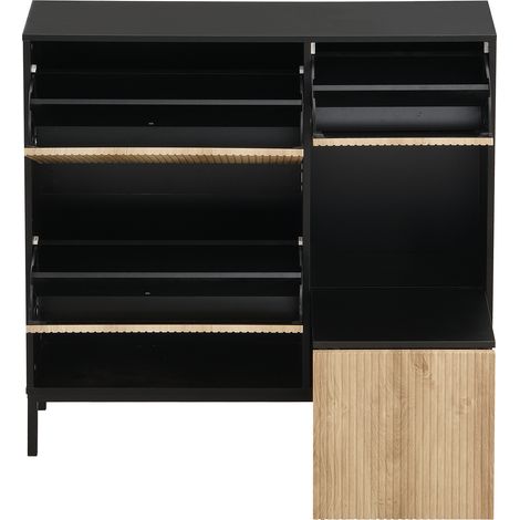 Mueble zapatero con banco y 3 puertas – Estante práctico para entrada y dormitorio (1/5)