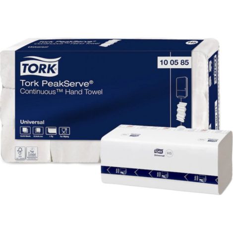 Tork PeakServe Toallas de papel blancas reciclables (1/5)