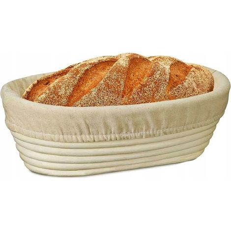 Cesta de ratán para fermentar la masa de pan, 28 cm.
