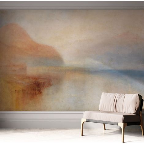Selbstklebend Tapete - Wandgestaltung - Tapete Wohnzimmer - Flur Eingangsbereich Ätherische Landschaft 312x219 cm (1/5)