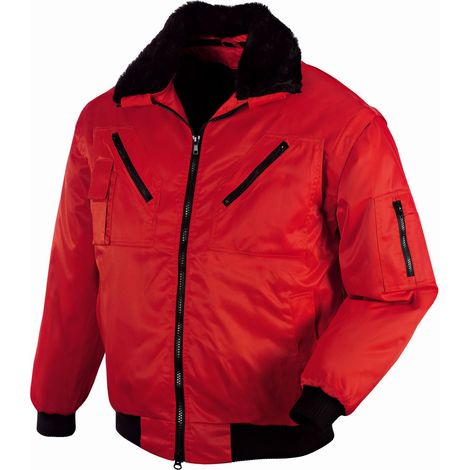 Piloten-Jacke OSLO rot Größe 5XL (1/4)