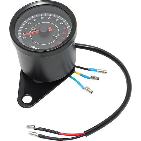 Universeller Motorrad-Drehzahlmesser, 13.000 U/min, elektronisch, LED-Hintergrundbeleuchtung, 12 V, kompatibel mit Honda und Suzuki. (1/5)