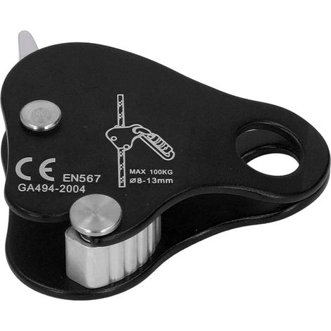 Kletterseilblocker, selbstsichernder Kletterblocker aus Aluminiumlegierung, 8–13 mm, Kletterseilstopper für Klettern im Freien