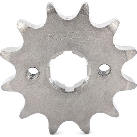 Pignon moteur avant 17 mm/30 mm avec accessoire de montage, en alliage d'acier, 12 dents, compatible avec chaîne 530 (1/5)