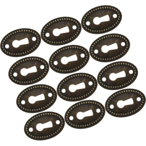 Lot de 12 plaques recouvrement ovales en alliage zinc pour (1/5)