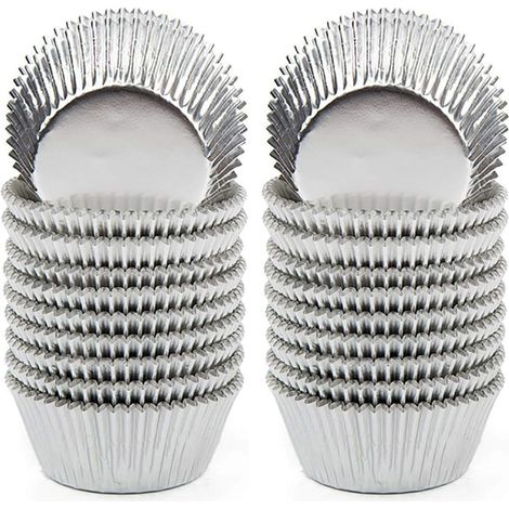100/200/300 caissettes à cupcakes en aluminium, moules à muffins standard (1/5)