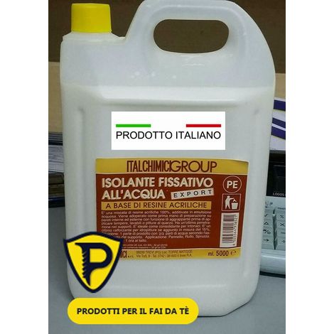 Isolante fissativo all'acqua export base di resine acriliche ITALCHIMICI - da 5 Lt