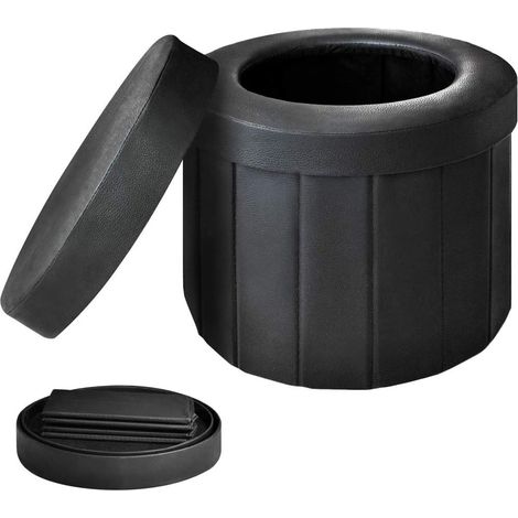 Toilettes de camping pliables et portables pour voiture, pour camping, randonnée, longs voyages et embouteillage (1/5)