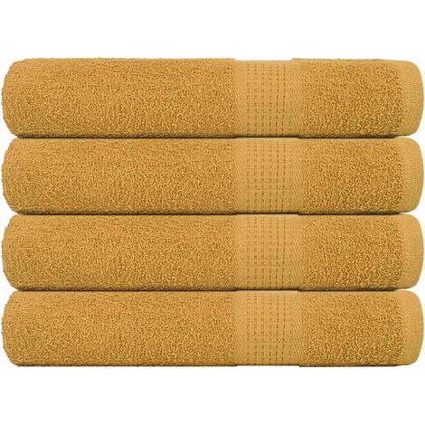 Handtücher FROGN 4 Stk. Gold 100x200 cm 360 g/m² vidaXL