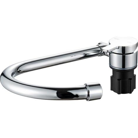 Robinet Pliable pour Camping-Car Rotation à 360° Robinet de Cuisine Évier Robinets d'Eau à Poignée Unique avec Tuyau d'Eau Froide et Chaude Robinet Pivotant en Cuivre pour RV Caravane Campin (1/5)