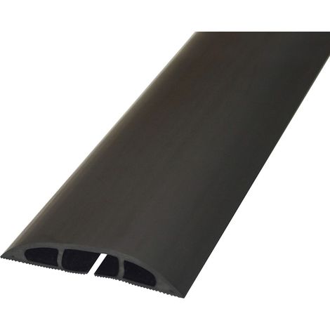 D-LINE Kabelkanal für den Boden, PVC, Schwarz, 1,8 m