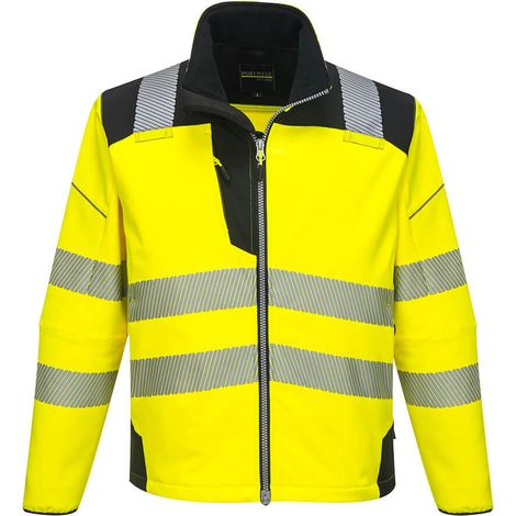 Softshell de alta visibilidad Pw3 Color: Amarillo/negro Talla M - Portwest