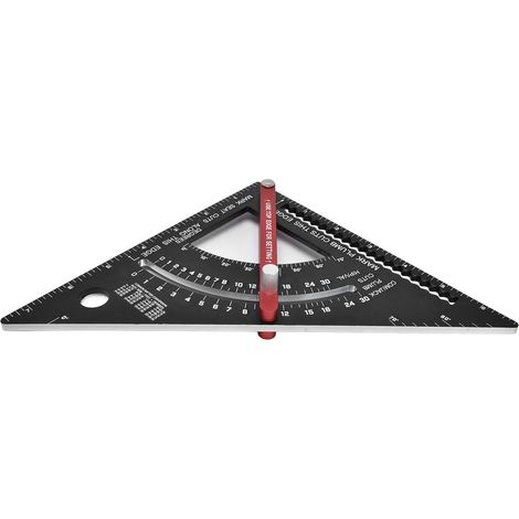 Verstellbares dreieckiges Lineal aus Aluminium, multifunktionales Markierungswerkzeug für die Holzbearbeitung (1/5)
