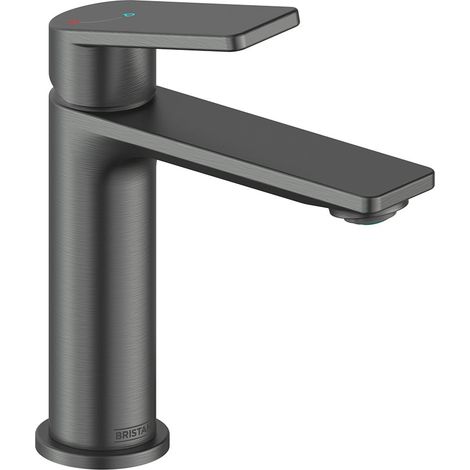 Bristan Frammento Eco Start Basin Mixer Tap with Clicker Waste - Gun Metal (1/5)