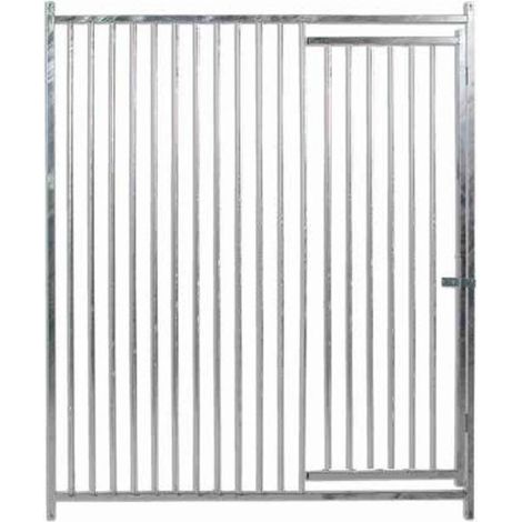 Façade de barreaux pour niche avec porte 150 x 185 cm  Niche avec séparation de 5 cm (1/5)