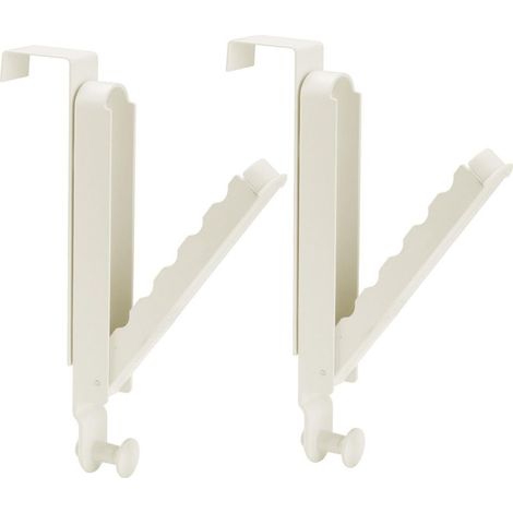 Porte pliable, 2 crochets, suspendre, cuisine, bureau, salle de bain, alliage d'aluminium + plastique, épaisseur 4,6 cm (1/5)
