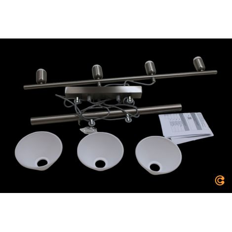 [NEUWERTIG] Lindby Höhenverstellbare Pendelleuchte Deko Hängeleuchte E14 Delira 4 Flg Nic98 B-Ware (1/2)