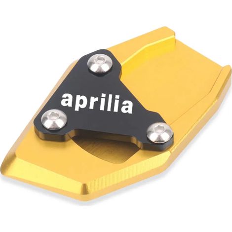 (Gold-Aprilia) Compatible avec Aprilia RS660 RS 660 Tuono 660 (2020-2023) : béquille latérale CNC, extension de béquille, plaque de support, support agrandissant la béquille maxpower (1/4)