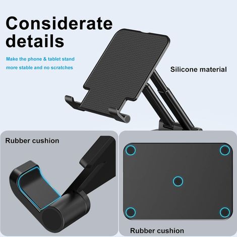 Este atractivo soporte de escritorio de aleación de aluminio es robusto y duradero, está fabricado en acero inoxidable de alta calidad y ofrece una visualización multiángulo, lo que lo hace convenient