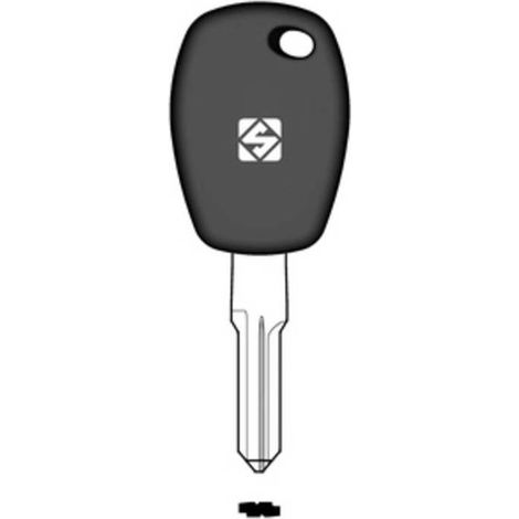 2 x SILCA HU136TE CHIAVE TRANSPONDER VUOTA OTTONE