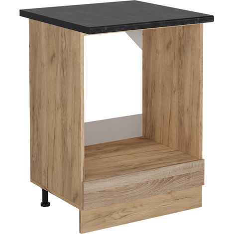 Herdumbauschrank R-Line, Sonoma, 60 cm , AP Anthrazit, Vicco