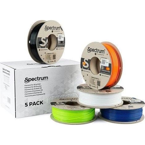 Filamento Spectrum 5PACK PET-G Premium 1,75 mm multicolore
