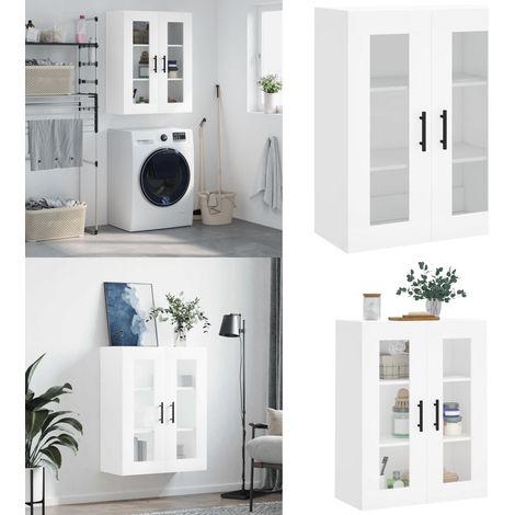 Mobile a Parete Bianco 69,5x34x90 cm - Mobile a parete - Armadio a muro