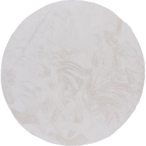 Tapis Rond Design "Nina" 200cm Blanc (1/5)