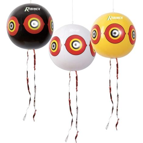 ZVD Ribiland 07362 - Ballon Effaroucheur d'oiseaux - Lot de 3 - Jaune (1/3)