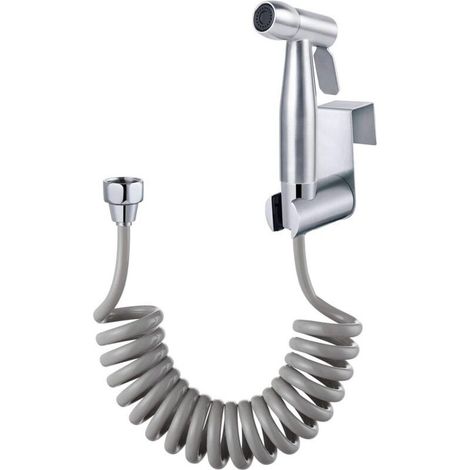 Douchette de Bidet Portable en ABS150 cm avec Tuyau Flexible et Crochet pour RéservoirInstallation Rapide et Hygiène Personnelle Optimale (1/5)