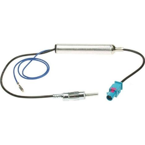 Adaptateur Antenne Fakra M DIN M Amplifie compatible avec BMW Audi Citroen Peugeot Seat Skoda VW Fiat Mercedes