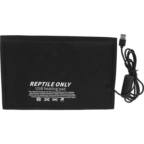 Tapis chauffants pour terrarium, H 45 ℃, M 40 ℃, L 35 ℃ Coussin chauffant pour reptile USB avec contrôle de température à trois niveaux(L) (1/5)