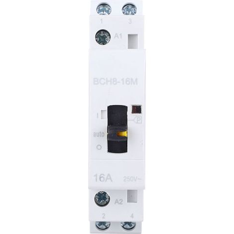 Contacteur AC - 230 V - 2 Contacts Normalement Ouverts - Pour Commande Manuelle de Circuits Domestiques - 1 Pièce (1/5)