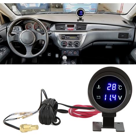 (Meikeduo Exklusivshop) Fahrzeugmodifikation: Rundes LED-Armaturenbrett mit Wassertemperatur- und Spannungsanzeige. (1/5)
