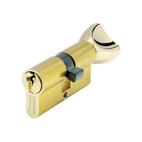 Cylindre double à bouton série 3111 sur numéro UA 1001 laiton nickelé 30 x B40 3 clés - ASSA ABLOY FRANCE VACHETTE (1/2)