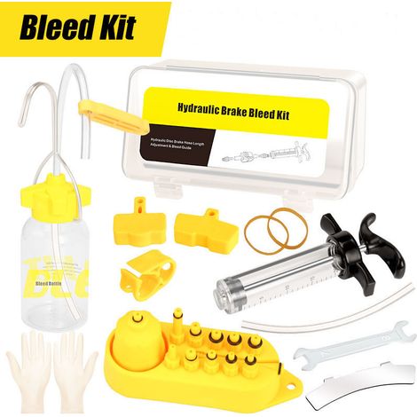 Kit de Purge de Frein de Vélo Pour Ez Shimano Tektro Magura Professionnel Hydraulique Frein à Disque Huile Outils de Purge Ensemble d'Outils Kit de Disque Hydraulique de Vélo (1/4)