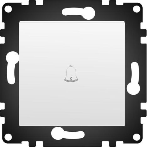 IluminaShop - Interruptor Empotrable Simple Pulsador Blanco Timbre IP20 Serie wLux (1/3)