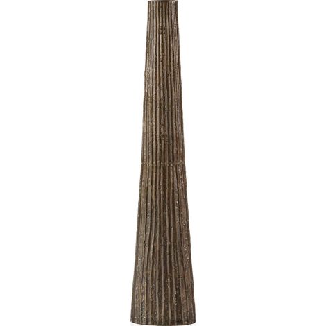 Vase élégant doré antique de style épuré - Doré vieilli aux accents sophistiqués (1/3)