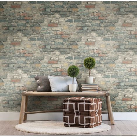 Papier peint adhésif Brick Alley (1/5)