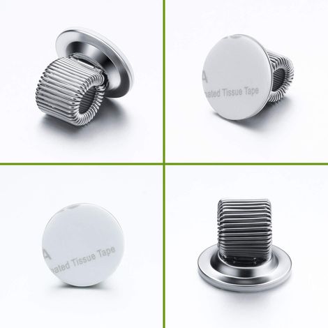 Portapenne magnetico in acciaio inox con retro adesivo per un facile fissaggio su superfici piane.