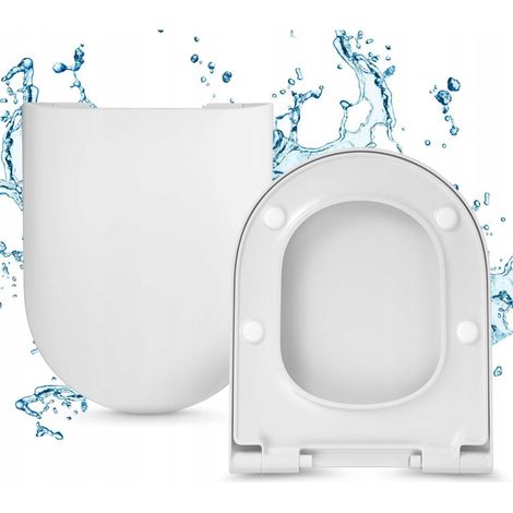 Cersanit  Abattant WC Iryda - Blanc - Duroplast Antibactérien - Facile à Installer et Silencieux