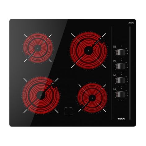 Teka TBC 64000 XFL BK - Vitroceramica Independiente Radiantes 4 Zonas Coccion Ancho 60 Cm