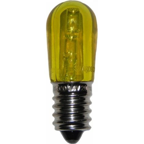 Pezzi 10 lampadine a led e14 vari colori, portalampade p74 per luminarie salento colore: giallo