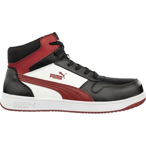Scarpe alte antinfortunistiche Puma Frontcourt BLK/WHT/RED Mid S3L ESD FO HRO SR - 41