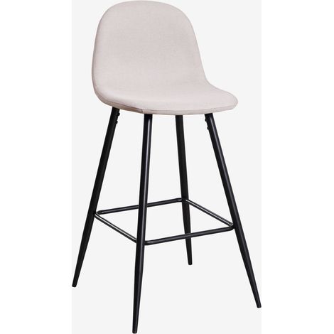 Sgabello alto Glamm SKLUM Beige Crema Nero