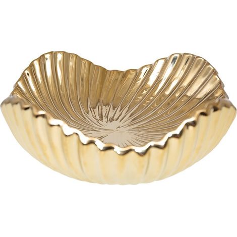 Coupe de Présentation en Céramique Dorée pour Table et Apéritifs 30,5 x 30,5 x 11,5 cm - PANGIVO (1/3)