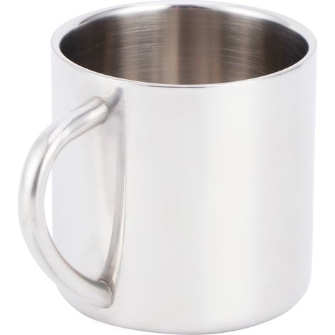 Tasse à thé/lait anti-brûlure en acier inoxydable 304 avec poignée