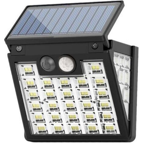 Solar Light Outdoor with led Motion Sensor Wall 3 Lighting Mode Light Solar Fence Light ip65 Waterproof Solar Patio Light, Patio Garden Channel Beam Angle 270° (1/3)